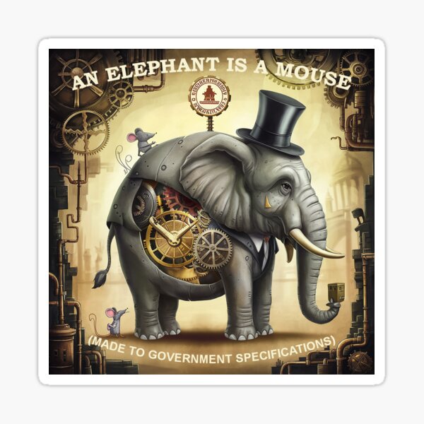 Artikel-Vorschau von Ein Elefant ist eine Maus, designt und verkauft von Dizgraceland.