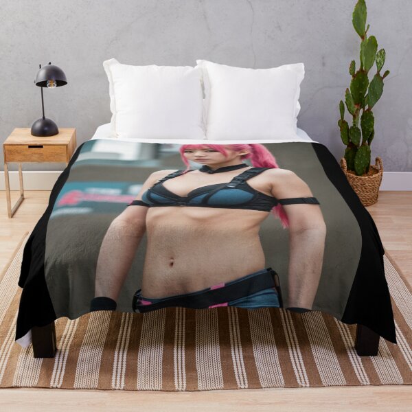 Item preview, Beautiful Girl Ninja Cosplay Warrior Pink Hair designed and sold by chantastical.