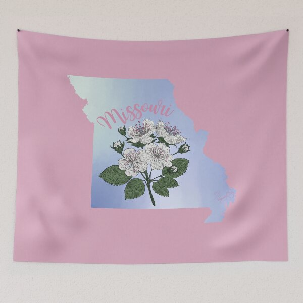 Artikelvorschau, Staatsblume von Missouri: Weißdorn entworfen und verkauft von Marguerite Artistry.