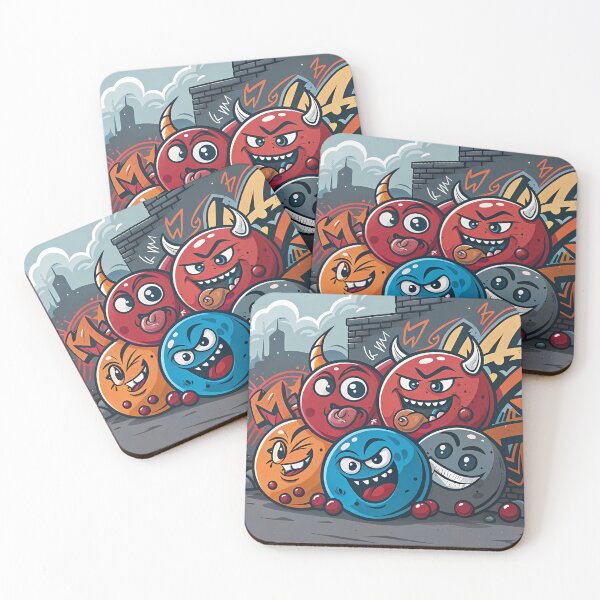 Item preview, Playful Cartoon Spheres with Mischievous Expressions designed and sold by aminz4.