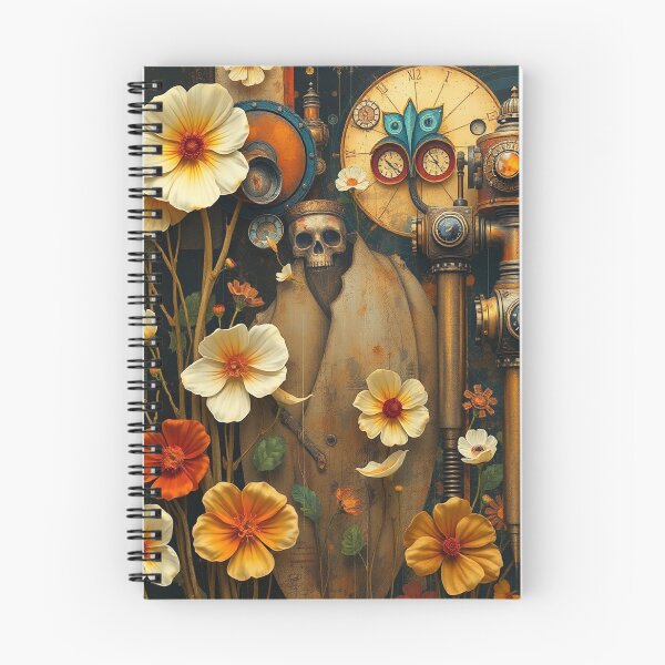 Item preview, Gustav Klimt inspired Steampunk Garden with skull designed and sold by Vintage Designs +.