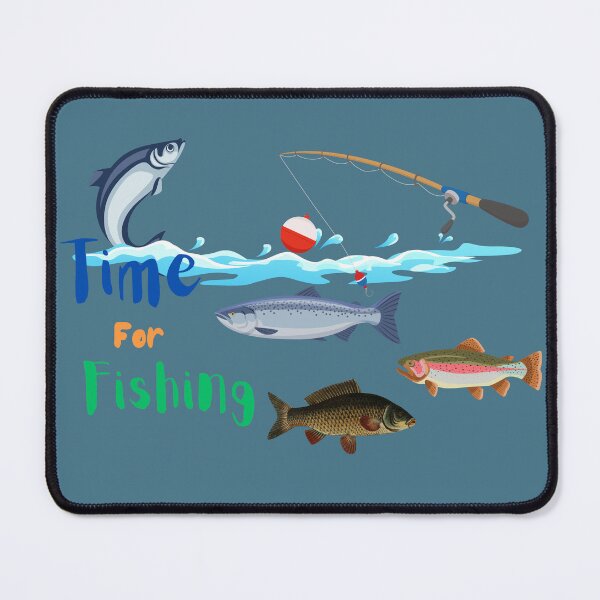 Item preview, Time for Fishing, Fun Design for Anglers designed and sold by DLOstudios.