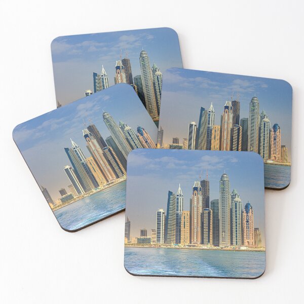 Item preview, Dubai, United Arab Emirates - Skyscrapers on Dubai Marina designed and sold by Mano Chandra Dhas.