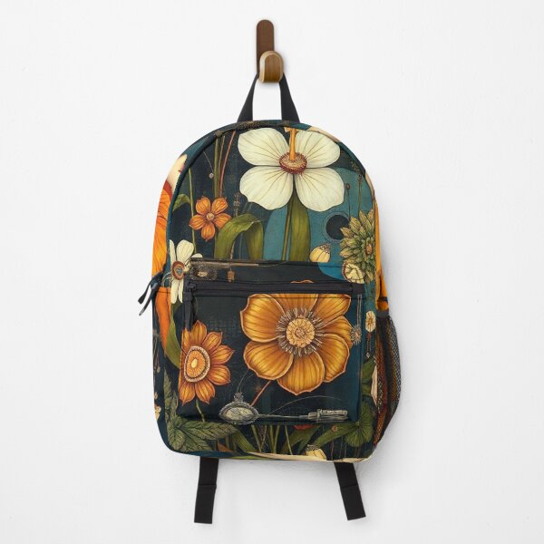 Item preview, Gustav Klimt inspired woman walking through a beautiful garden designed and sold by Vintage Designs +.