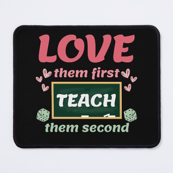 Item preview, Love Them First Teach Them Second Teacher Valentines designed and sold by RosCraft.