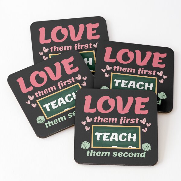 Item preview, Love Them First Teach Them Second Teacher Valentines designed and sold by RosCraft.