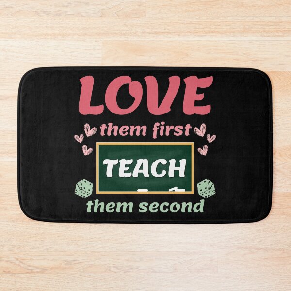 Item preview, Love Them First Teach Them Second Teacher Valentines designed and sold by RosCraft.