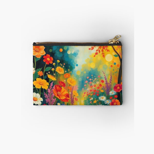Item preview, A Beautiful Flower Garden painting inspired by Gustav Klimt designed and sold by Vintage Designs +.