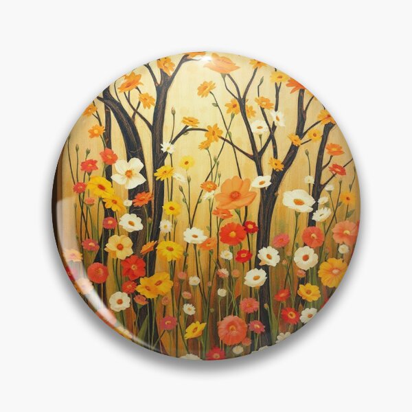 Item preview,  A Beautiful Flower Garden painting inspired by Gustav Klimt designed and sold by Vintage Designs +.