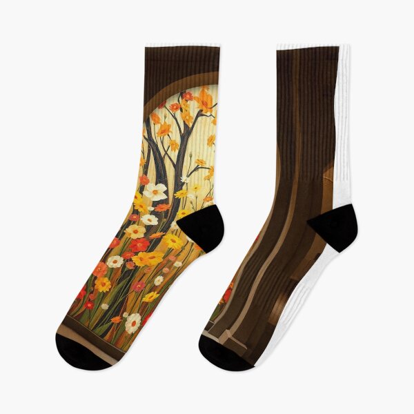 Item preview,  A Beautiful Flower Garden painting inspired by Gustav Klimt designed and sold by Vintage Designs +.
