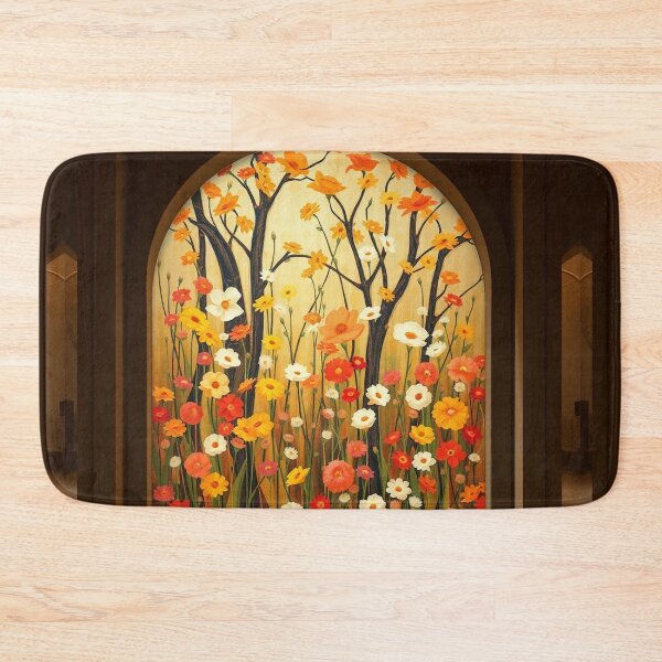 Item preview,  A Beautiful Flower Garden painting inspired by Gustav Klimt designed and sold by Vintage Designs +.