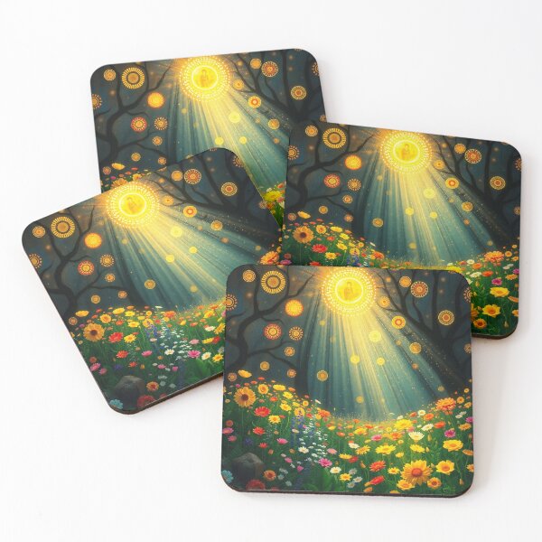 Item preview,  A Beautiful Flower Garden painting inspired by Gustav Klimt designed and sold by Vintage Designs +.