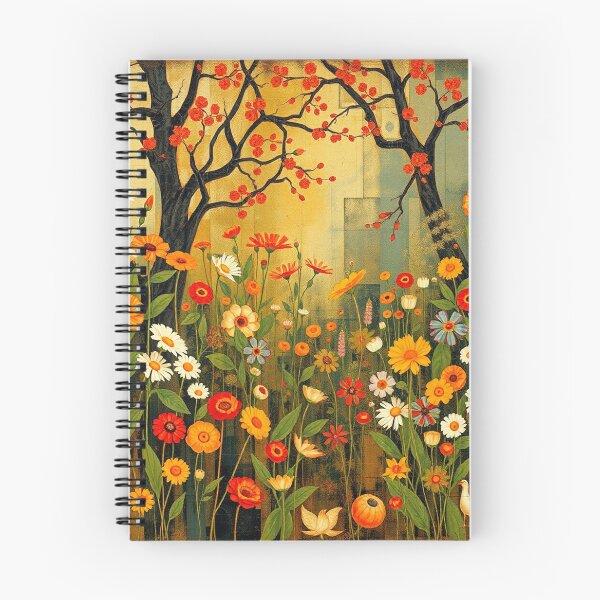 Item preview,  A Beautiful Flower Garden painting inspired by Gustav Klimt designed and sold by Vintage Designs +.