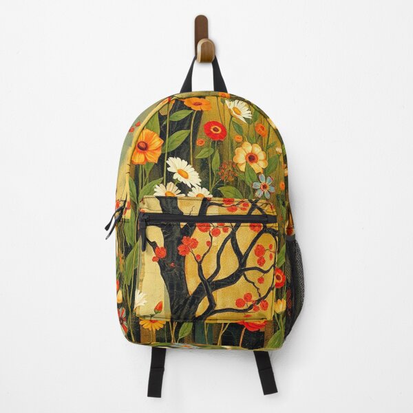 Item preview, A Beautiful Flower Garden painting inspired by Gustav Klimt designed and sold by Vintage Designs +.