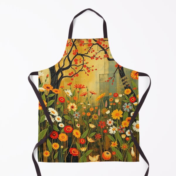 Item preview,  A Beautiful Flower Garden painting inspired by Gustav Klimt designed and sold by Vintage Designs +.