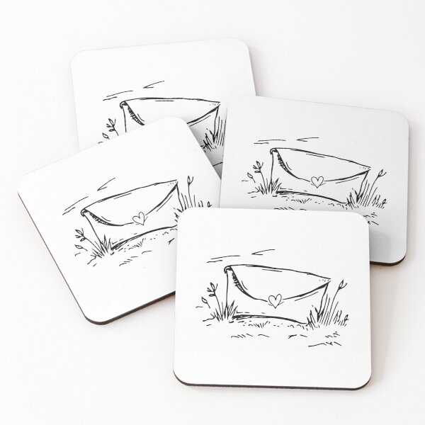 Item preview, Envelope with a heart in the grass designed and sold by KasiaRawska.