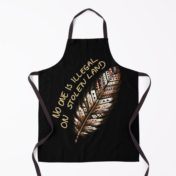 Item preview, NATIVE AMERICAN FEATHER PATTERN - NO ONE IS ILLEGAL ON STOLEN LAND designed and sold by justyna-s28.