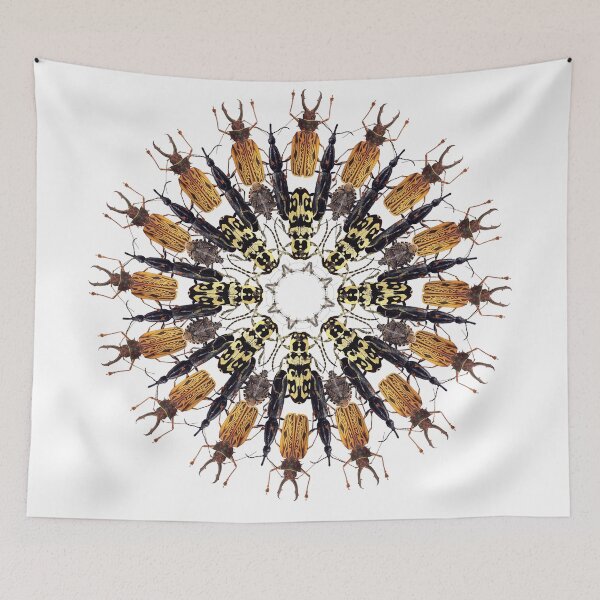 Item preview, Brown bugs mandala designed and sold by burenkaUA.