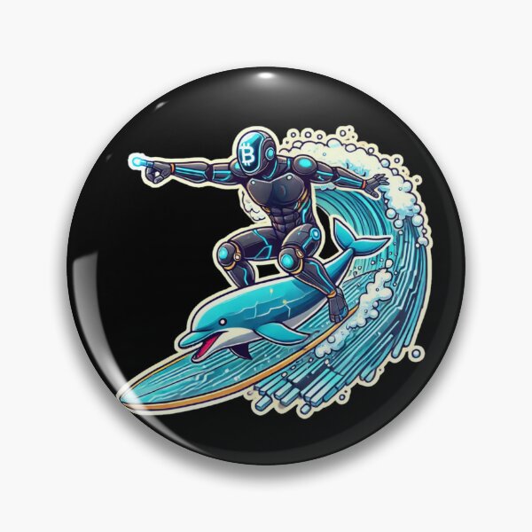 Item preview, Surfing the Crypto Bull Run designed and sold by pixelpulsenyc.