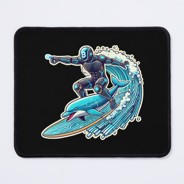 Item preview, Surfing the Crypto Bull Run designed and sold by pixelpulsenyc.