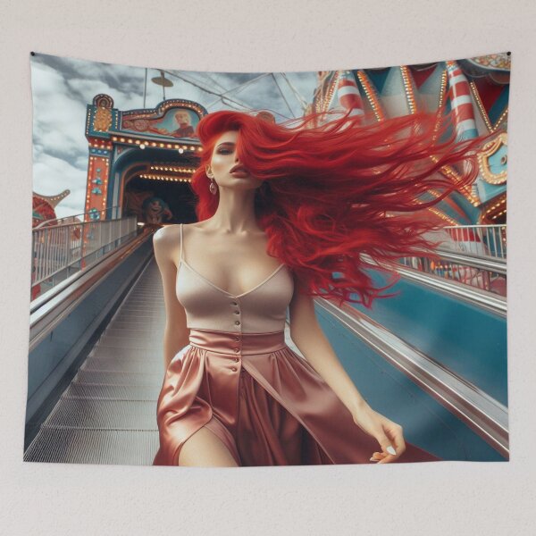 Item preview, A red headed lady at the fair 0207 designed and sold by Aqualung1971.