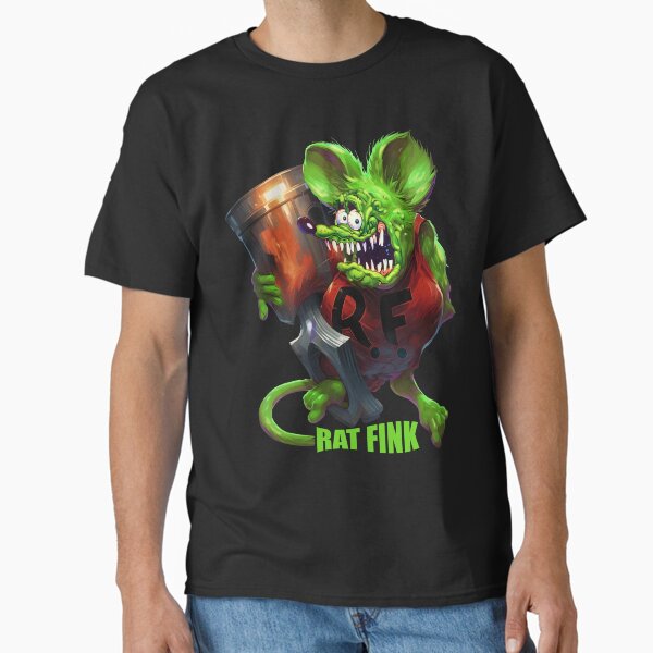 Item preview, Funny Rat Spooky Rat Fink Green Horror fink face Hot Rod Cartoon designed and sold by SEKAIHUNTER.