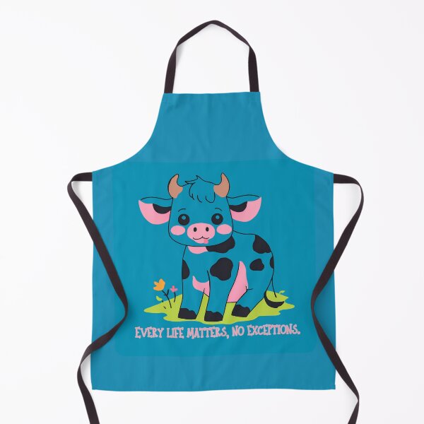 Item preview, Blue Cute Cow Every Life Matters No Exceptions designed and sold by DAKSs.