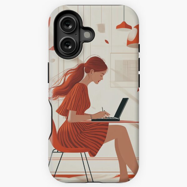Vista previa del artículo con la obra «Chica estudiando», diseñado y vendido por mifan.
