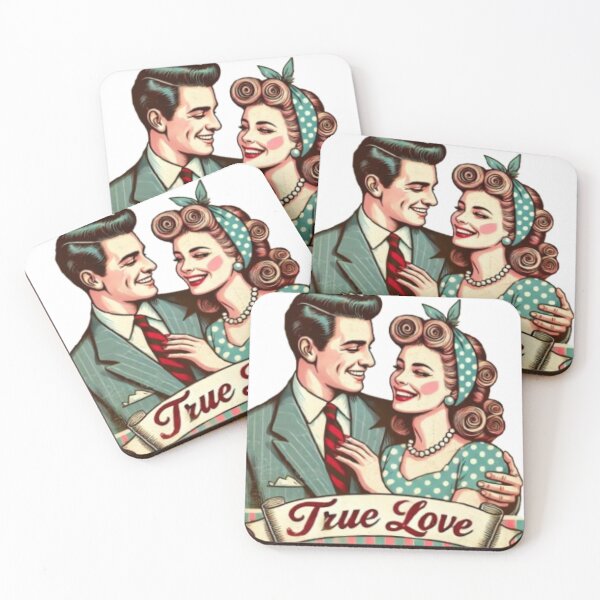 Item preview, Vintage 50s Love Poster – Retro Romance Art designed and sold by Adellisa.