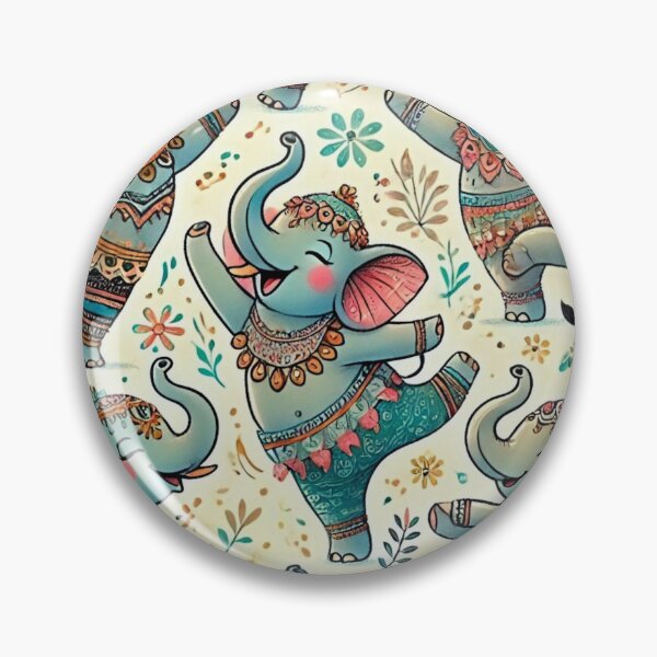 Item preview, Joyful Elephants in Motion designed and sold by GlassPenny.