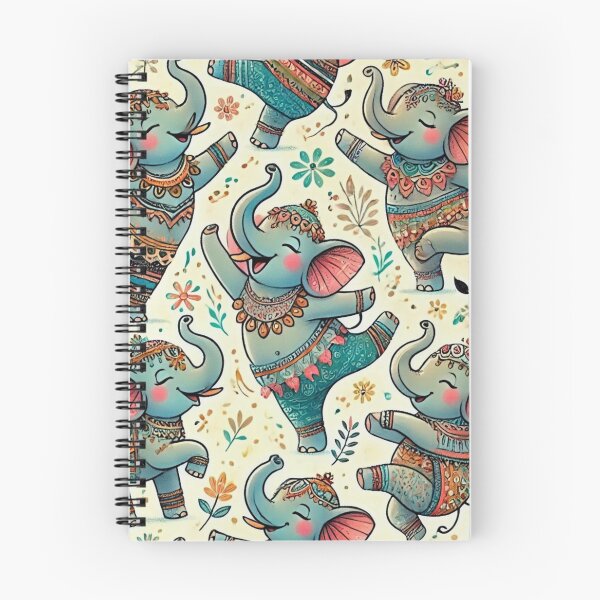 Item preview, Joyful Elephants in Motion designed and sold by GlassPenny.