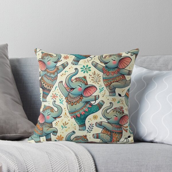 Item preview, Joyful Elephants in Motion designed and sold by GlassPenny.