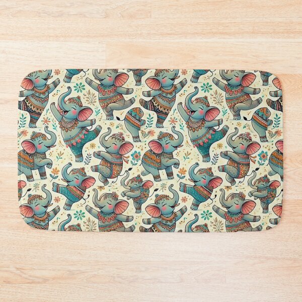 Item preview, Joyful Elephants in Motion designed and sold by GlassPenny.