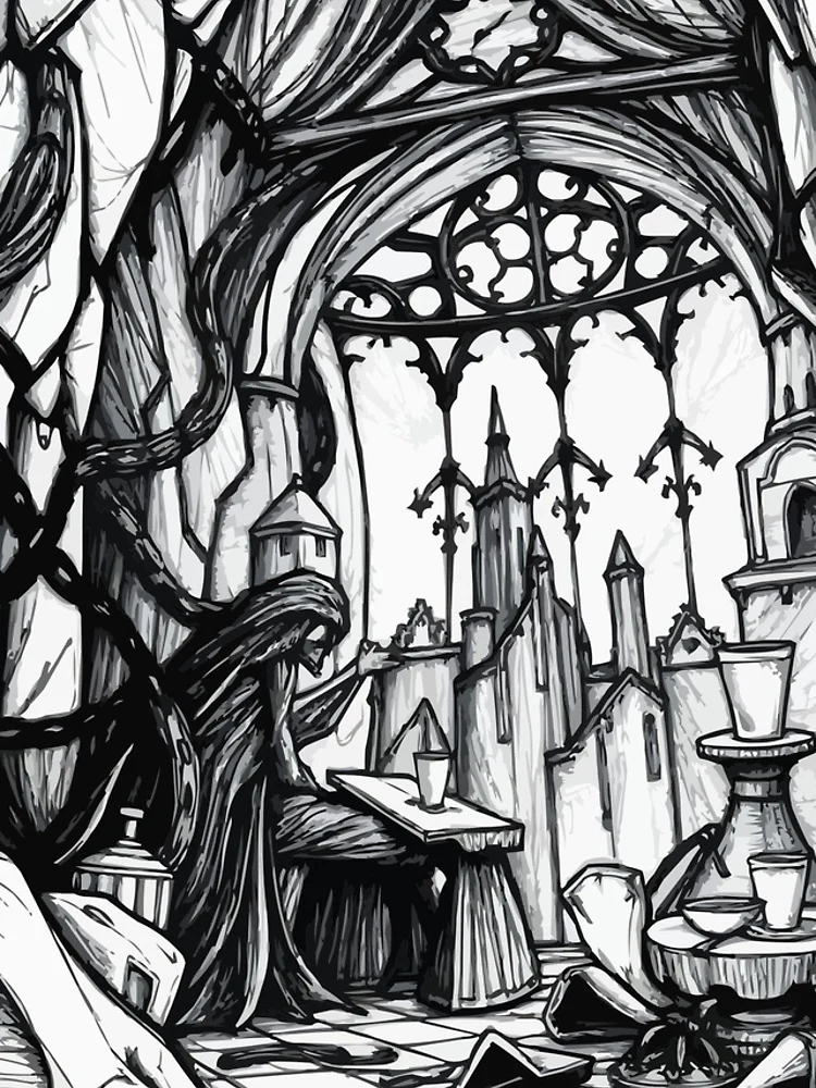 Thumbnail 4 of 4, iPhone Case, Gothic View designed and sold by Coloradodrawings.