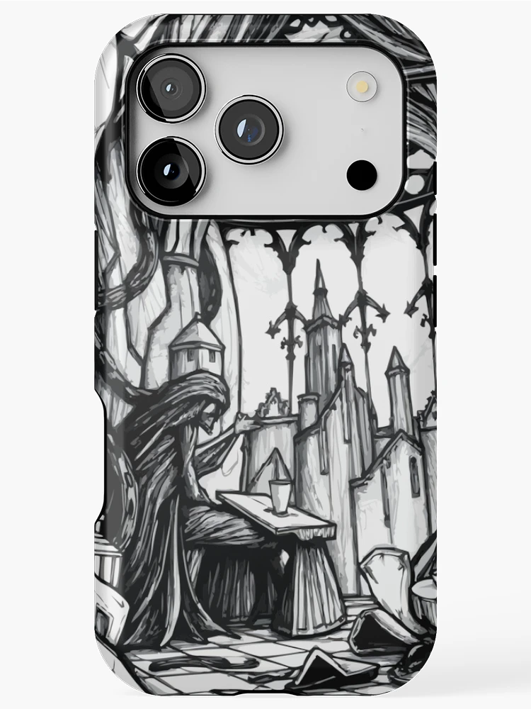 Thumbnail 1 of 4, iPhone Case, Gothic View designed and sold by Coloradodrawings.