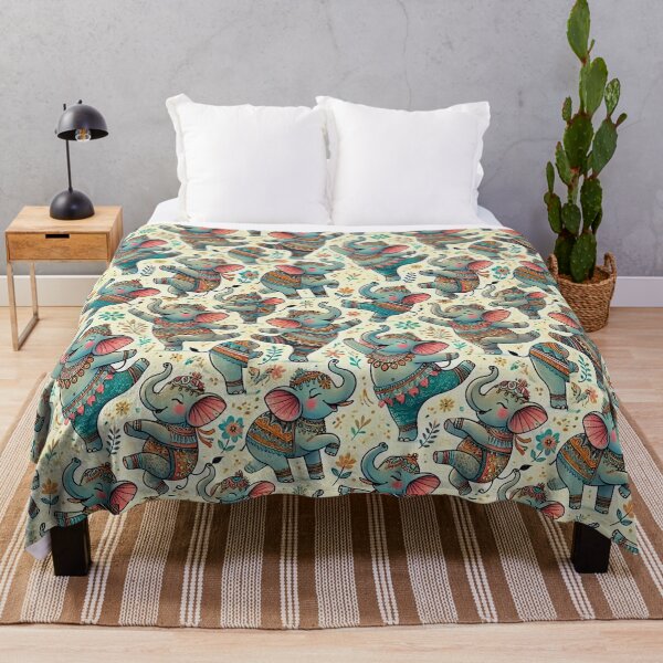 Item preview, Joyful Elephants in Motion designed and sold by GlassPenny.