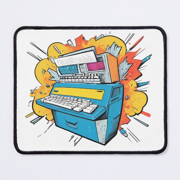 Item preview, Retro Tech Explosion – Vintage Computer Pop Art Design designed and sold by KateVil.