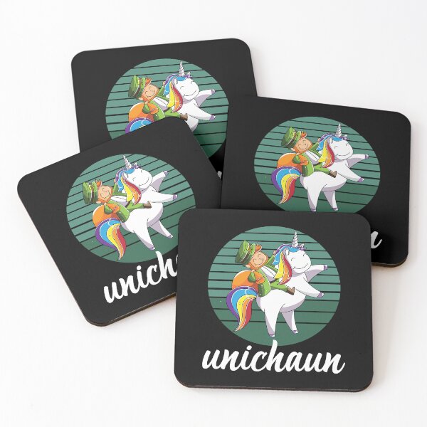 Item preview, Leprechaun Ride on Unicorn St Patricks Day designed and sold by Faiza Styles.