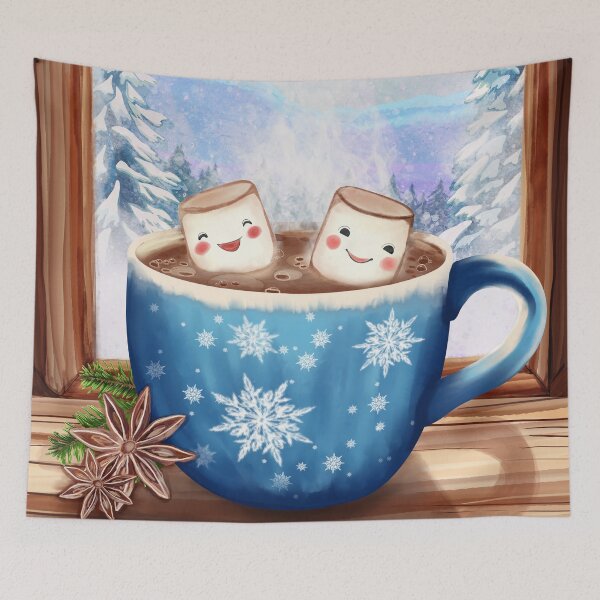 Item preview, Marshmallows on Holiday designed and sold by awanderingsoul.