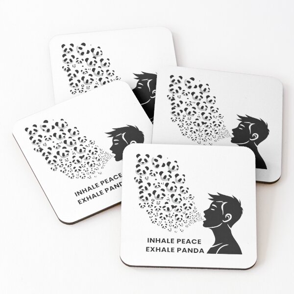Item preview, Inhale Peach Exhale Panda designed and sold by And Good Stuff.