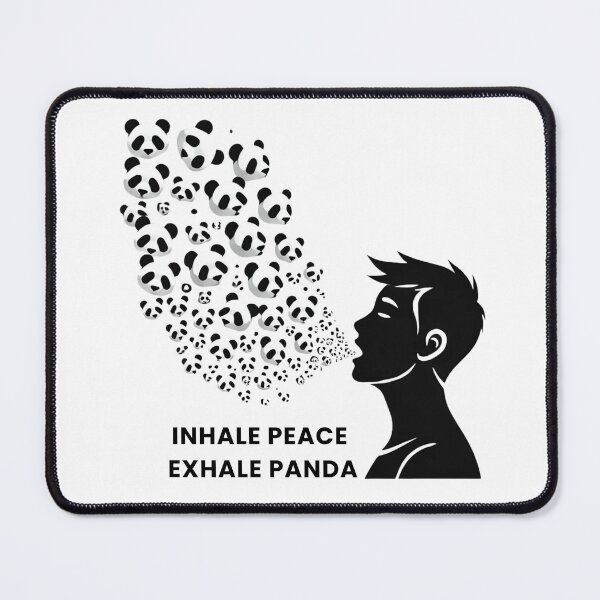 Item preview, Inhale Peach Exhale Panda designed and sold by And Good Stuff.