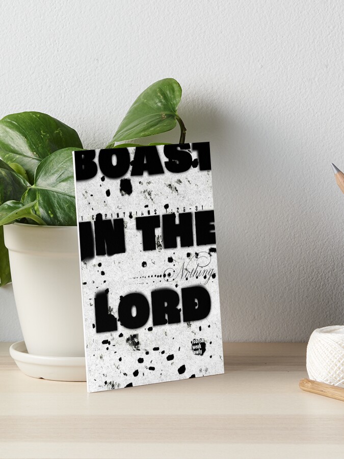 Thumbnail 1 of 2, Art Board Print, Boast in the Lord designed and sold by nathanblixt.