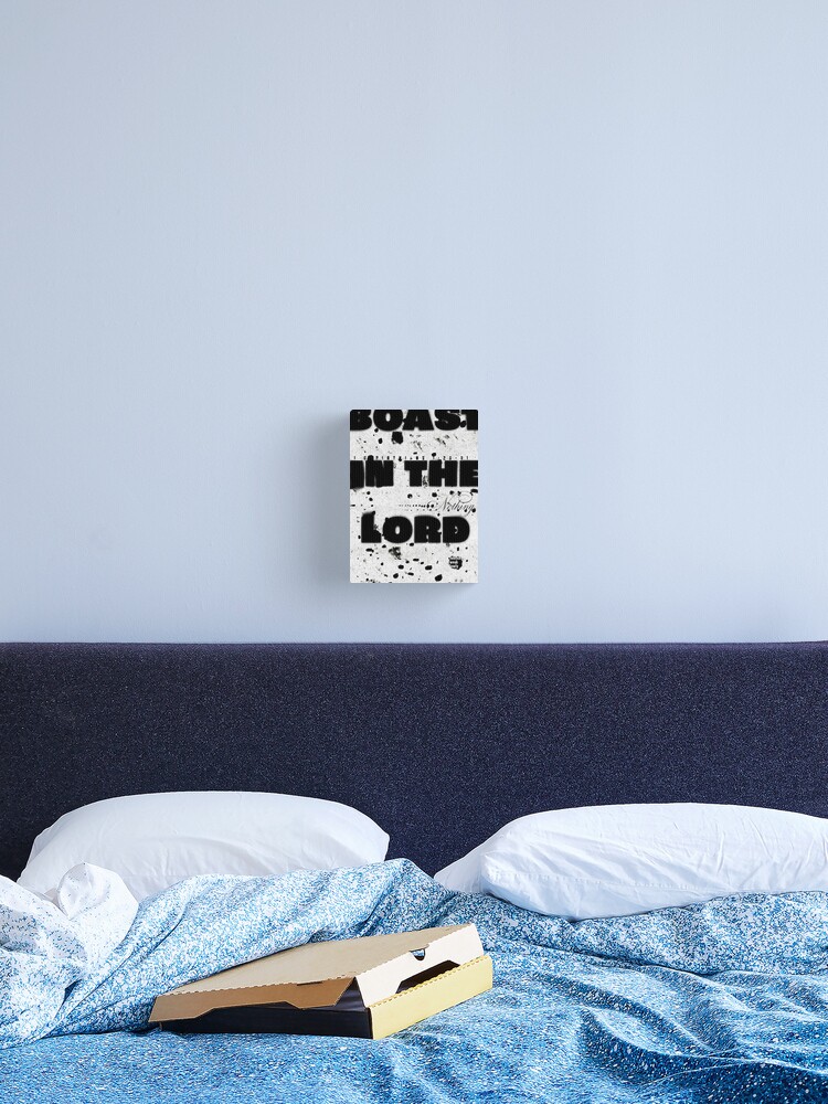 Thumbnail 1 of 3, Canvas Print, Boast in the Lord designed and sold by nathanblixt.