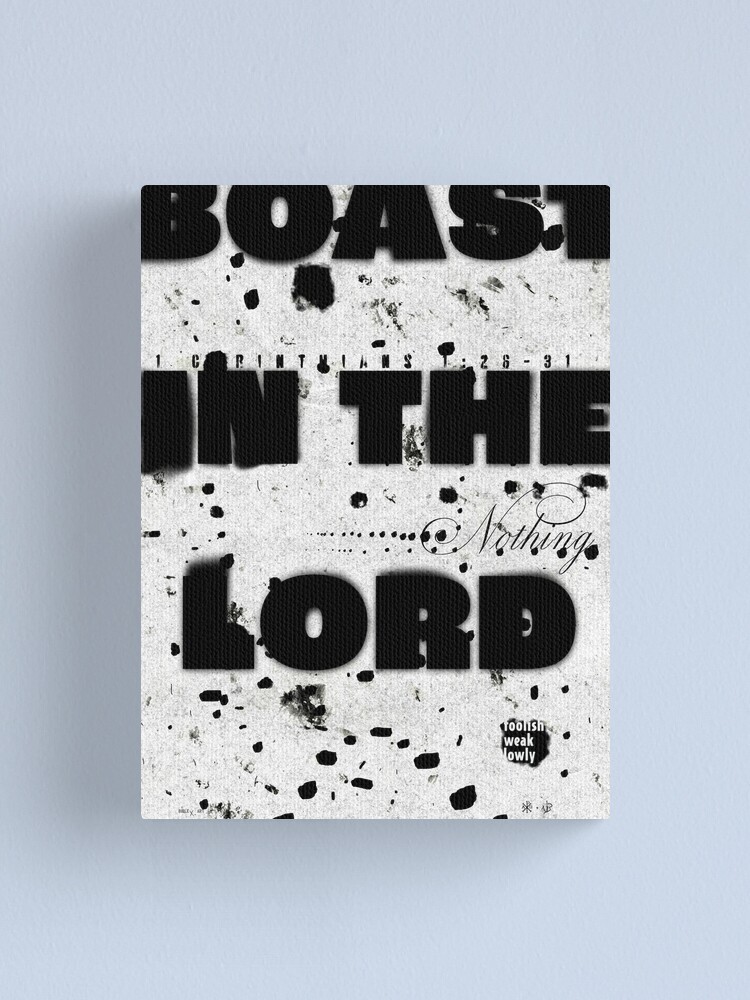 Thumbnail 2 of 3, Canvas Print, Boast in the Lord designed and sold by nathanblixt.