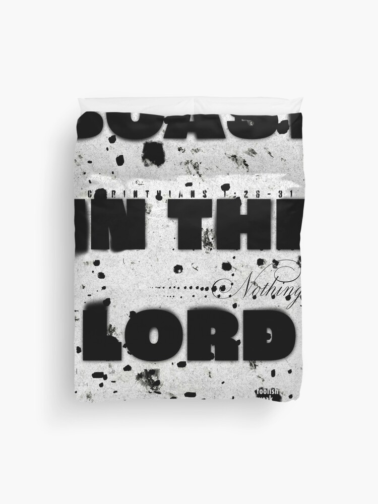 Thumbnail 1 of 2, Duvet Cover, Boast in the Lord designed and sold by nathanblixt.