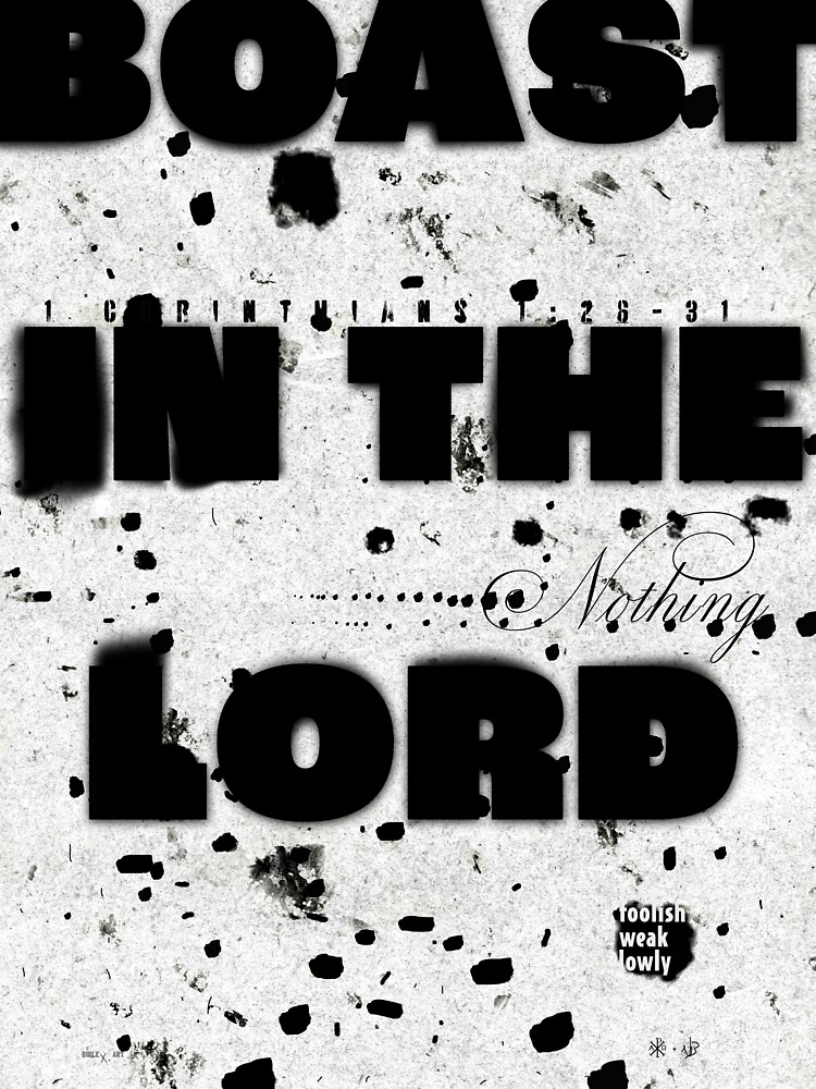 Thumbnail 4 of 4, Sticker, Boast in the Lord designed and sold by nathanblixt.