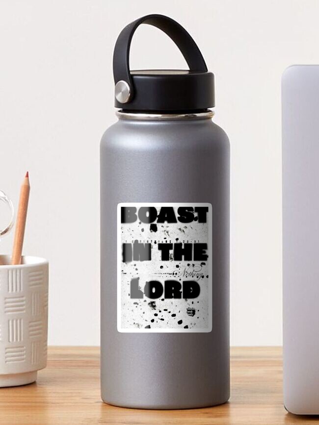 Thumbnail 1 of 3, Sticker, Boast in the Lord designed and sold by nathanblixt.