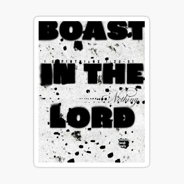 Item preview, Boast in the Lord designed and sold by Nathan Blixt.