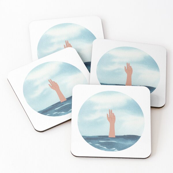 Item preview, jegulus regulus drowning reaching hand designed and sold by Paws and Play.