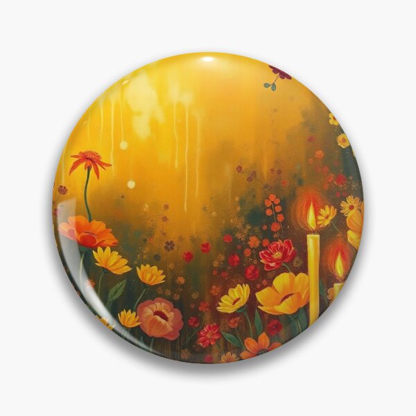 Item preview, A Beautiful Flower Garden painting inspired by Gustav Klimt designed and sold by Vintage Designs +.